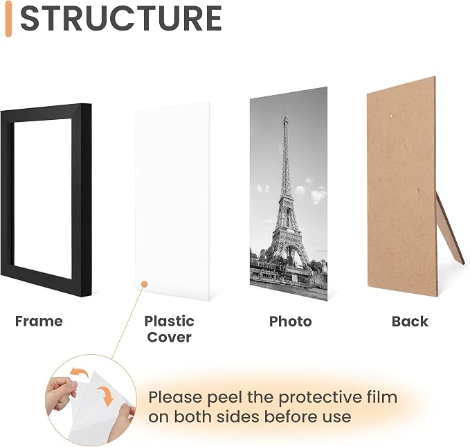 upsimples 10 Pack Picture Frames Collage Wall Decor - Image 7