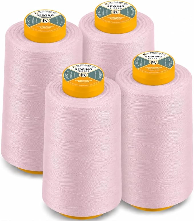 AK TRADING CO. 4-Pack Violet All Purpose Sewing Thread Cones of High Tensile by Fabrics%7CEventDecor%7CCrafts%7CUpholsteryFoam