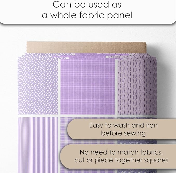 Cotton Satin Patchwork Fabric Panel – 35 Designs, 20×20 cm Squares, Single - Image 4