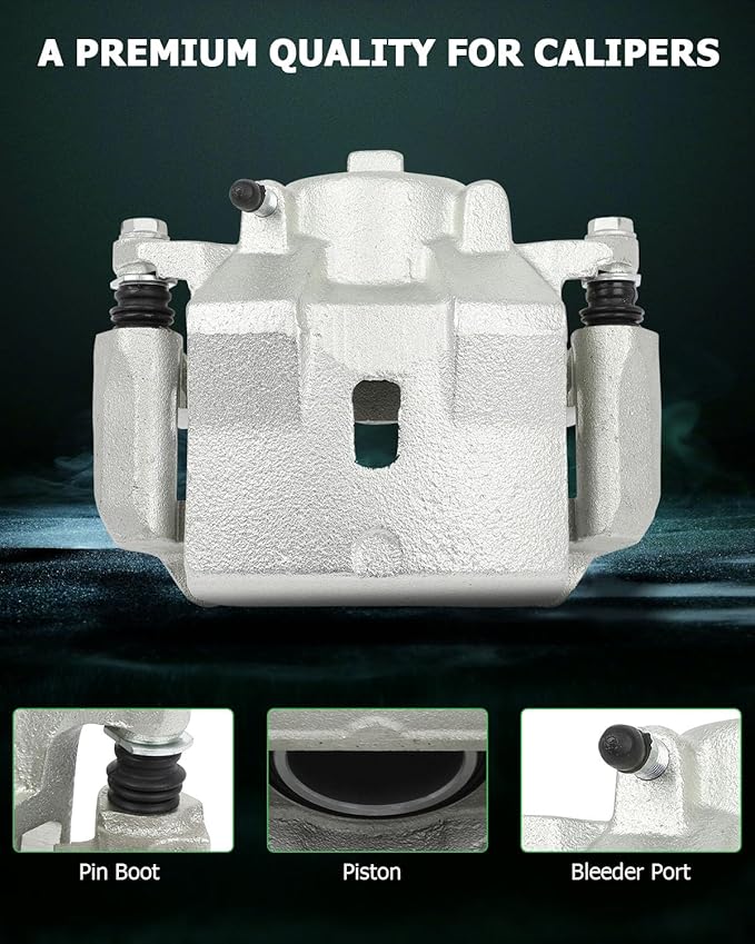 SCITOO Front Right Brake Caliper With Bracket 18B4911A Compatible For Chevy Malibu 04-12, For Pontiac G6 05-10, For Pontiac Solstice 06-09, For Saturn Aura 07-09, For Saturn Sky 07-10