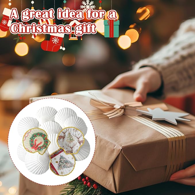 Halloscume 12 Set Christmas Scallop Shells - Image 6