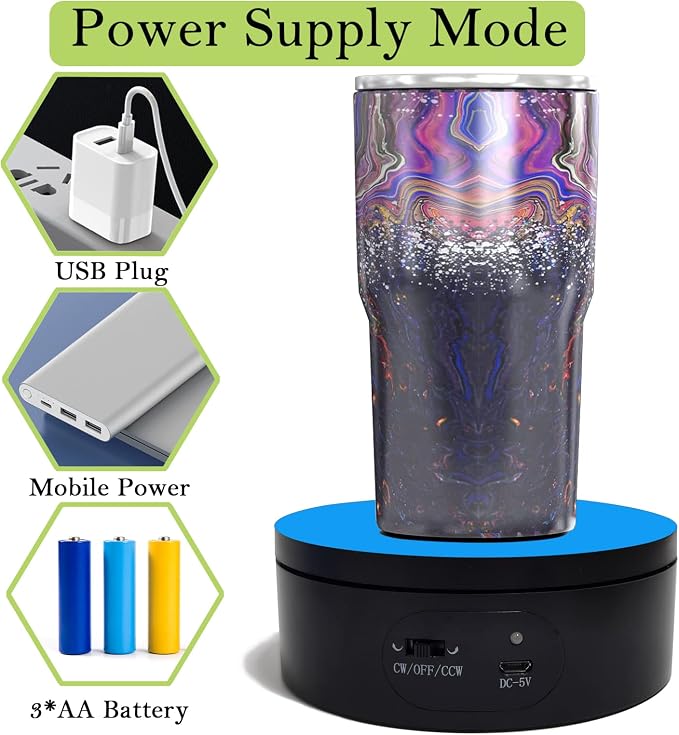 YVV Motorized Rotating Display Stand, Turner Cup Platform - Image 2