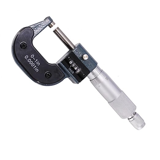 HFS(R) 1" Mechanical Digital Outside Micrometer Digit Counter Carbide Tips 0.0001"