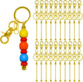 20 Pcs Beadable Keychains Bulk Kit – DIY Keychain Making Supplies by DNLEGULI