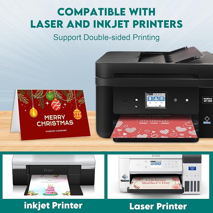 100 Pack White Blank Cards and 100 Pack Envelopes 4x6, Note Greeting Cards and - Image 7
