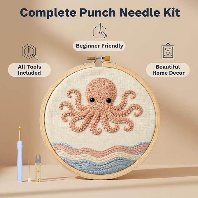 AohaiNova Punch Needle Kits for Adults Beginner, Punch Needle Starter Kit Easy - Image 2