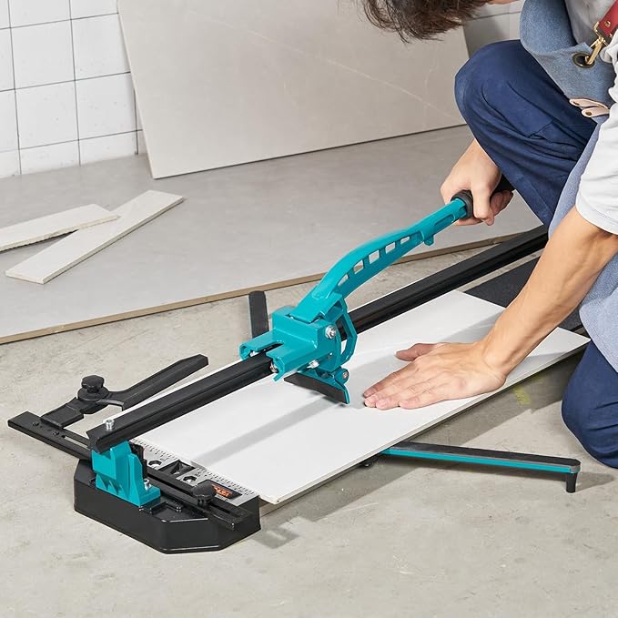 Mophorn 40 Inch Tile Cutter Single Rail Double Brackets Manual Tile Cutter 3/5 in Cap w/Precise Laser Manual Tile Cutter Tools for Precision Cutting (40 Inch)