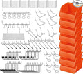 HORUSDY 150-Piece Pegboard Hooks Assortment, Pegboard Accessories with Pegboard Bins for Organizing Various Tools