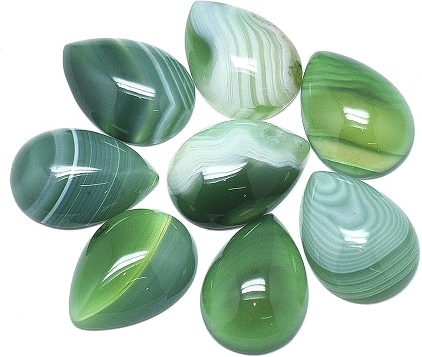 Fashewelry Natural Teardrop Flat Back Cabochons Beads by FASHEWELRY