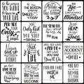 16 Pcs Inspirational Word Stencils, Quote & Phrase Sayings Templates, Craft by HZMM