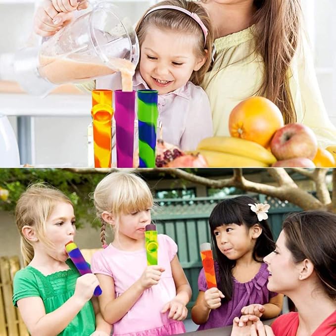 Homemade Popsicle Molds, 6 Pack Drip Free Ice Pop Molds | Easy Release Silicone - Image 3