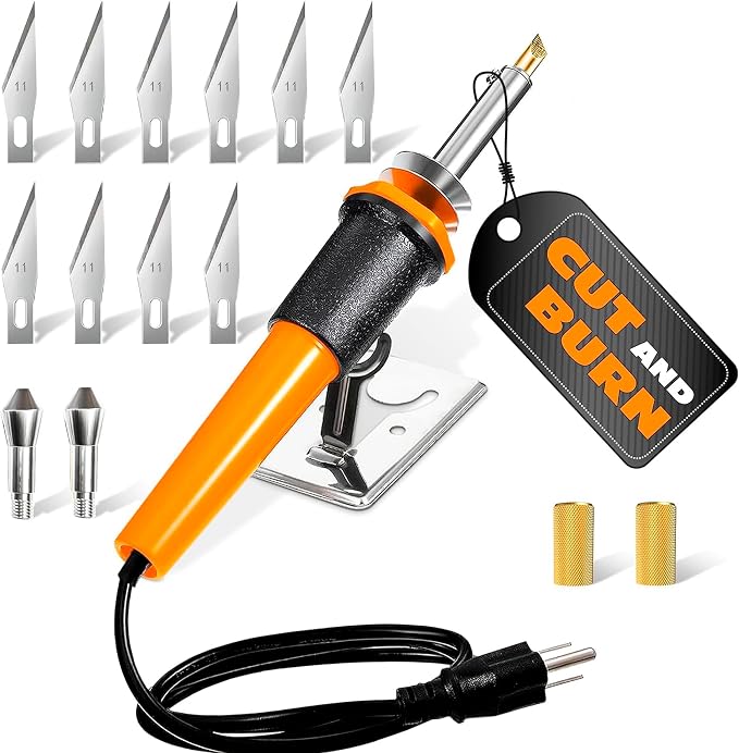 Hot Knife Plastic Cutter Tool Set; 30W Power Draw; 55 in Long Cable | Electric by V-TOWER