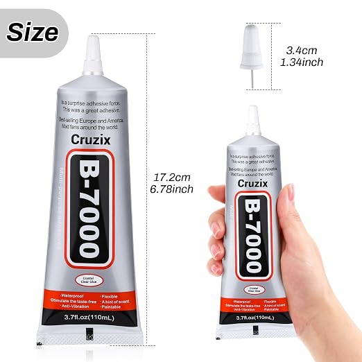 B7000 Jewelry Bead Glue for Jewelry Making, Crystal Clear Glue 3.7 fl oz - Image 4