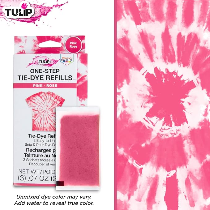 Tulip One-Step Tie-Dye Kit, 3 Fabric Dye Refill Packs - Image 3