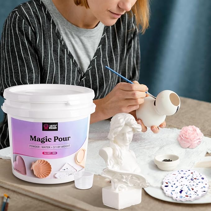 LET'S RESIN Resin Casting Powders 3000g, Fast Cured Casting Resin Kit - Image 6