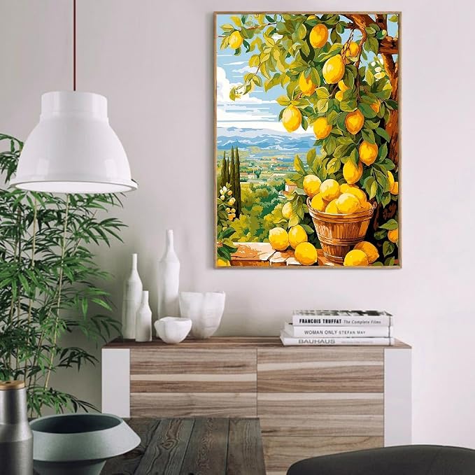 Clendo Lemon Paint by Numbers Kits - Image 3