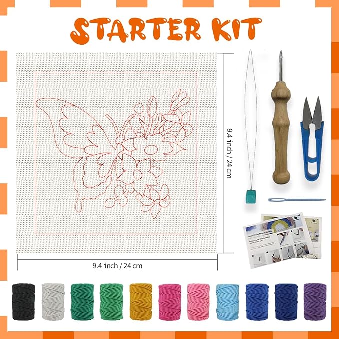 BEUNITONE 2 Sets DIY Punch Needle Kits - Image 2