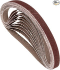 20 Pcs Sanding Belts 1/2 x 12 Inch 150 Grit Aluminum Oxide Abrasive Sandpaper for Belt Sander Metal Grinding Wood Working Weld Rust Removal