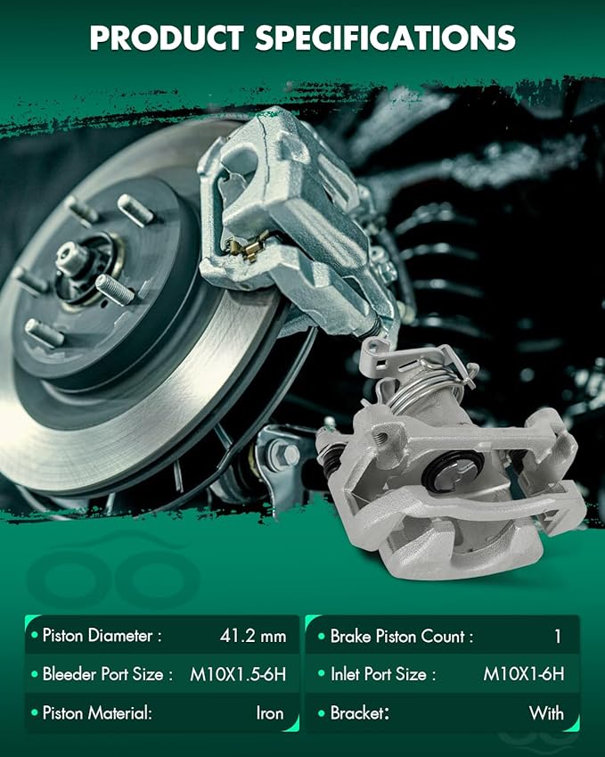 SCITOO 18B4944 18B4945 Disc Brake Calipers Assembly with Bracket Fit For Buick Terraza 2005-2007,For Chevrolet Uplander 2005-2009,For Pontiac Montana 2005-2009,For Saturn Relay 2005-2007
