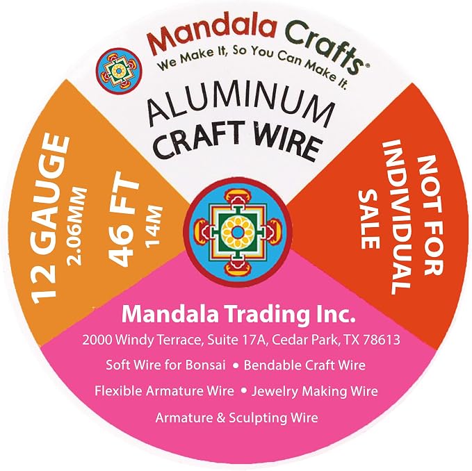Mandala Crafts 12 GA Gold Blue Purple Assorted Anodized Aluminum Craft Wire | - Image 3