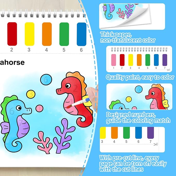 SOCOLER Paint with Water Coloring Books - Image 6