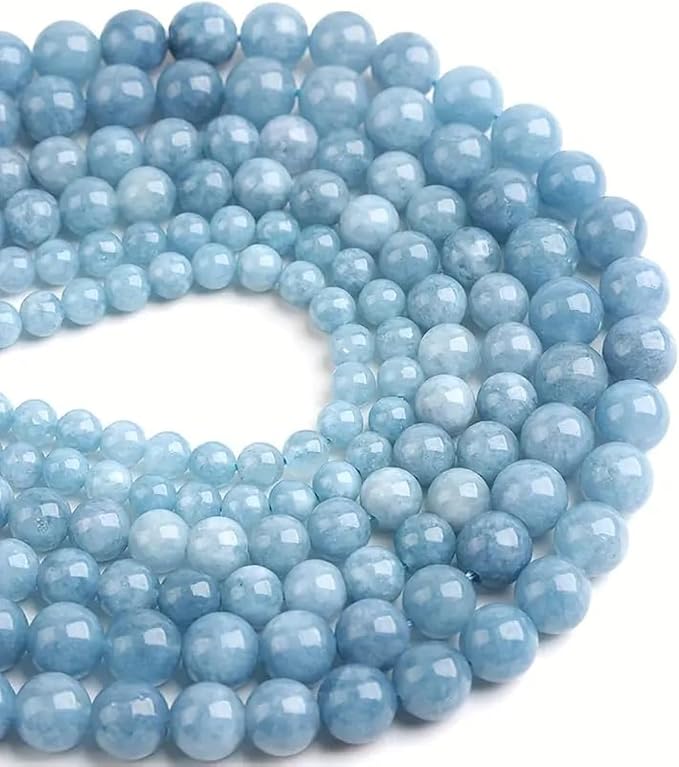 Zenkeeper About 180 Pcs Aquamarine Beads by Zenkeeper