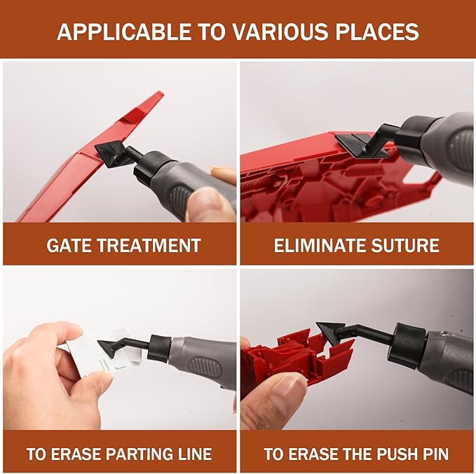 Cordless Pen Sander, Variable Speed and USB Charging with LED Light, Multi-Purpose Power Tool for Sanding, Polishing, Finishing, DIY Crafts