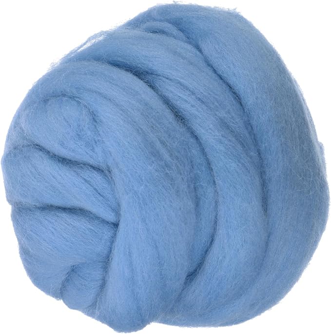 PATIKIL Wool Roving Yarn, 150G/5.3OZ Soft Felting Wool Pure Chunky Roving Yarn by PATIKIL