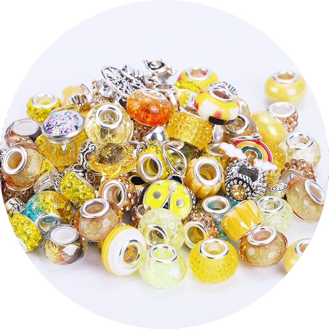 European Large Hole Spacer Charm Beads - Image 3