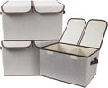 Foldable Fabric Storage Box, 16.5 x 11.8 x 9.8 inches, by TCbelosion