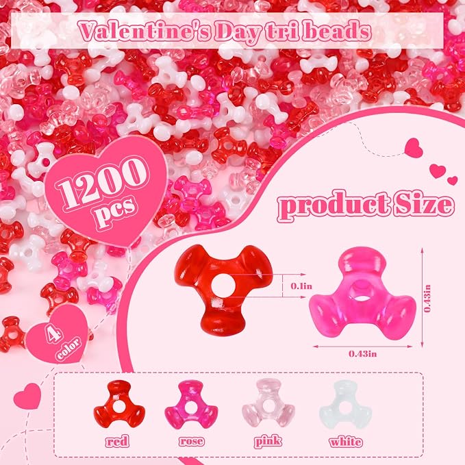 UPINS Valentine's Day Tri Beads - Image 2