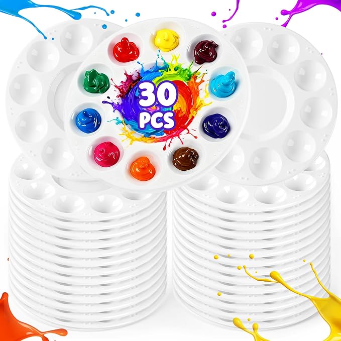 30PCS Paint Tray Palettes, Plastic Paint Pallets - Image 8