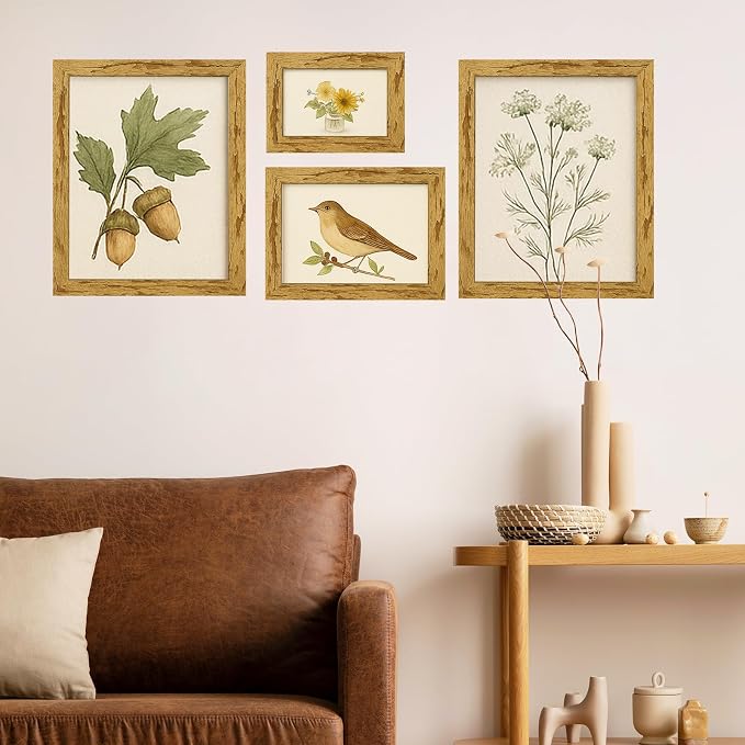 puthiac 5x7 Rustic Farmhouse Picture Frame, Natural Pine, 1 Pack | Distressed - Image 7