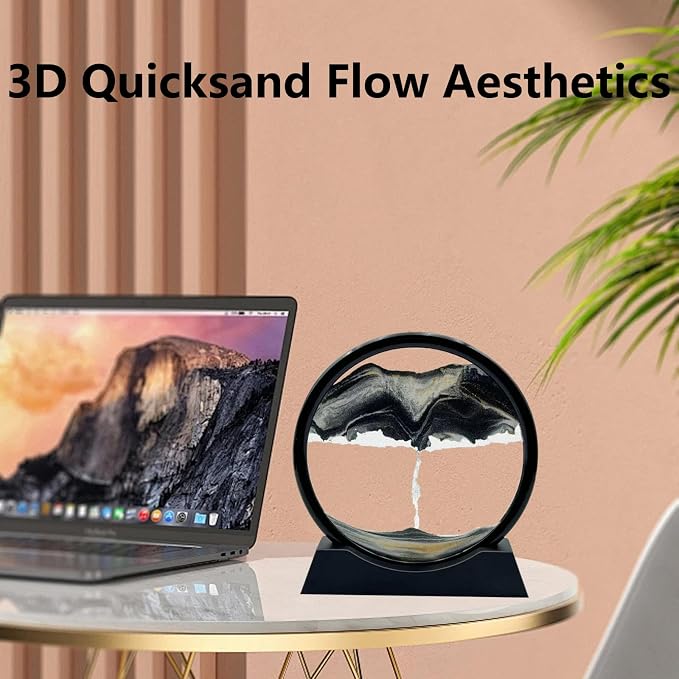 AzureLeap Moving Sand Art Liquid Motion, 3D Deep Sea Sandscape Color Quicksand - Image 3