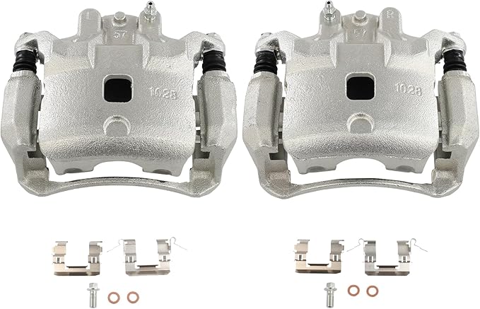 SCITOO 19B3306 19B3307 Front Left & Right Disc Brake Calipers Assembly w/Bracket For Nissan For Sentra 2007-2019