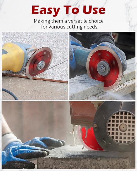 7" Diamond Blade for Angle Grinder, Super Thin Tile Cutting Blade, Diamond Saw Blade Cutting Porcelain Tile Granite Marbles