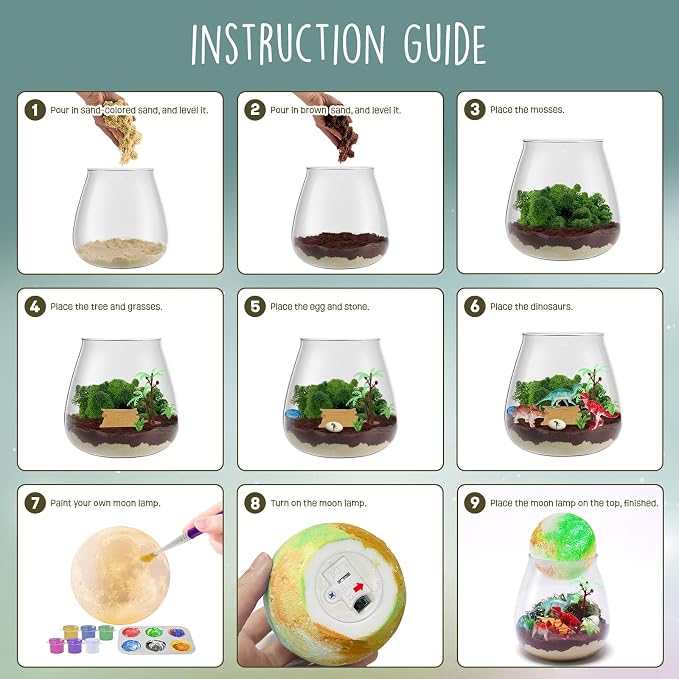 LAOESE Dinosaur Terrarium Kit for Kids - Image 6