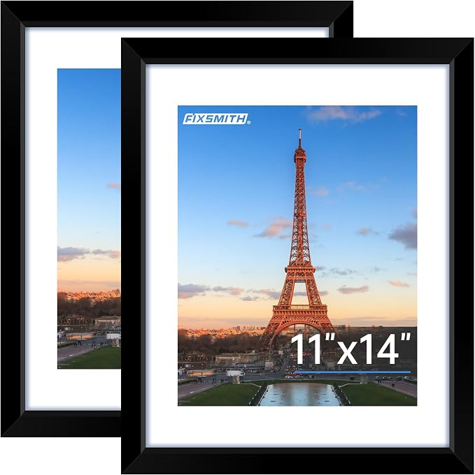 FIXSMITH 11x14 Picture Frame, Display Pictures 8x10 by FIXSMITH