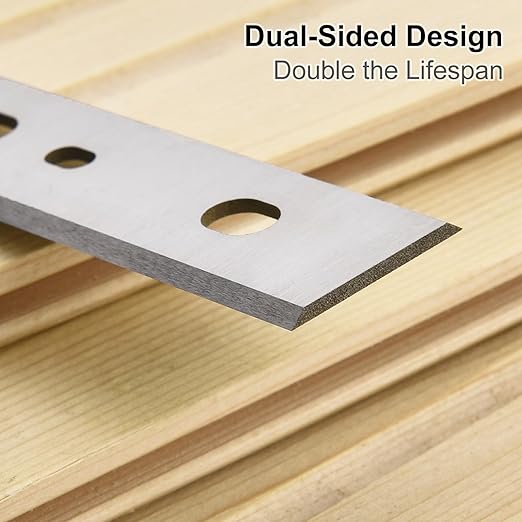 12-1/2 Inch Planer Blades, M2 HSS Replacement Knives for DeWalt DW734 & DW7342, Set of 3, Double-Sided High-Speed Steel for Precision Woodworking