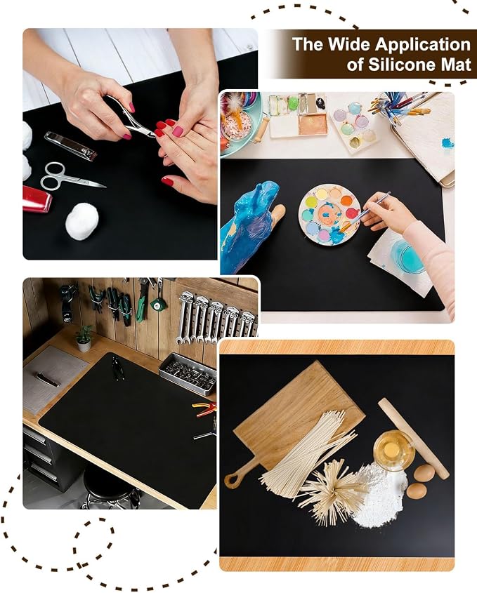 Large Crafting Silicone Mat, Epoxy Resin, Scrapbooking, Heat Resistant Nonstick - Image 6