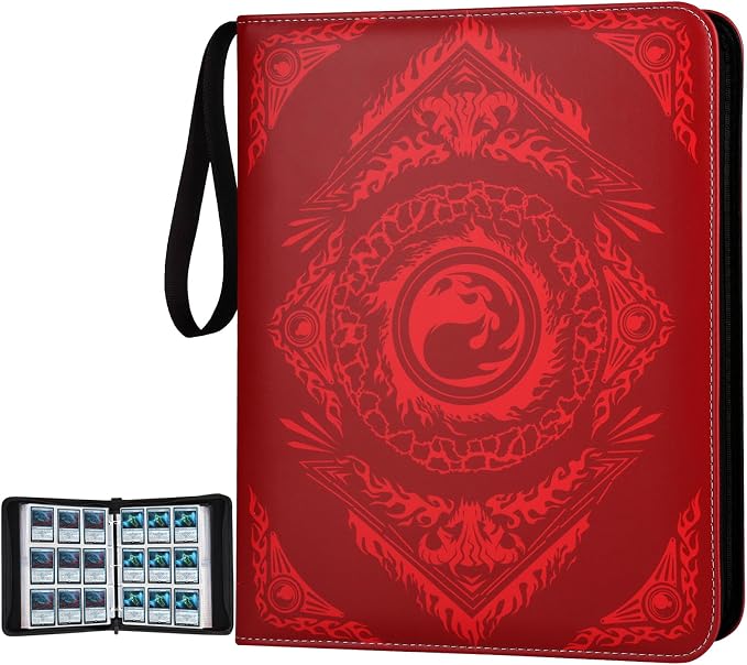 9-Pocket Card Binder for MTG, 720 Double Sided Pocket PU Trading Collection by MTGPRO