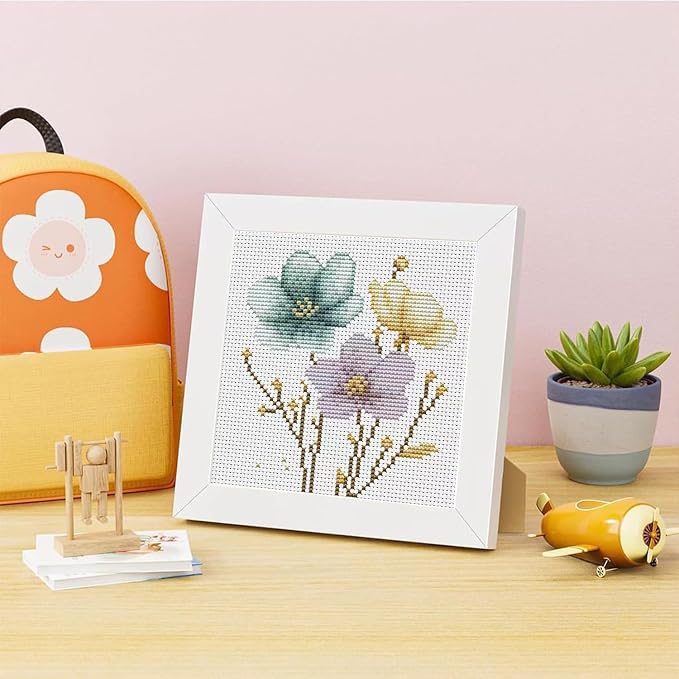Tiwabb Cross Stitch Kits for Adults Beginners, Flowers Cross Stitch Kits - Image 2