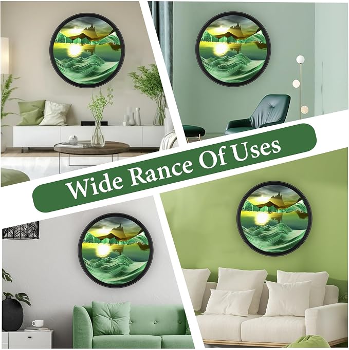 17.3" Moving Sand Art, 3D Sand Art Pictures Deep Sea Sandscape Living Room - Image 6