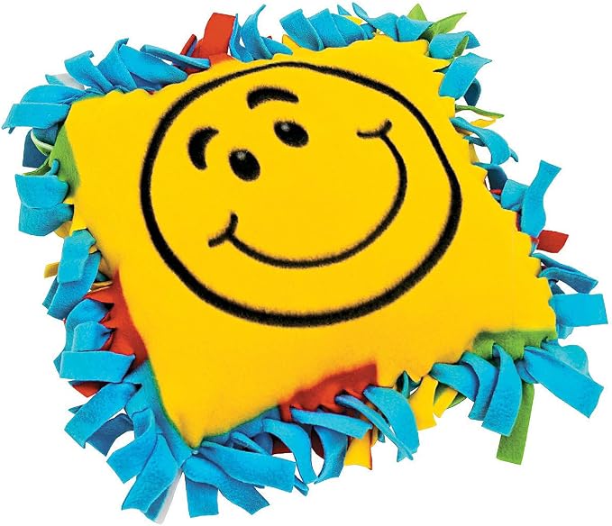 Fun Express Smile Face Fleece Pillow Craft Kit by FunExpress