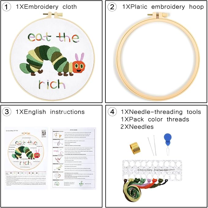 Hungry Caterpillar Embroidery Kits - Image 6