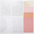 Geiserailie 8 Pcs Embossing Folders 2d/3D Embossing Machine Template Paper Card by Geiserailie