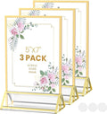 Acrylic Sign Holder 5X7 Gold Frames Double-sided Picture Frames Display Stand by AcrylicSignHolderMahjongRacks%EF%BC%8CMahjongBags