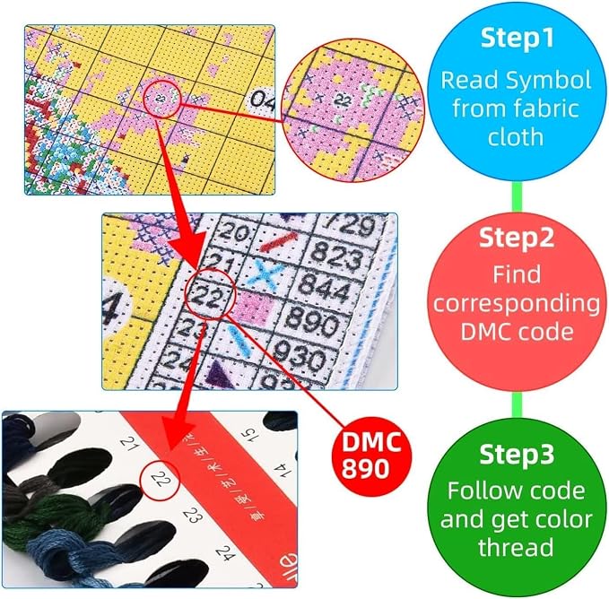 HKLIOPU Stamped Cross Stitch Kits - Image 5