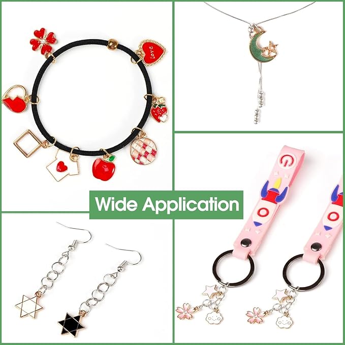 500 PCS Charms for Jewelry Making, Keychains & Craft Projects, Bulk Jewelry - Image 6