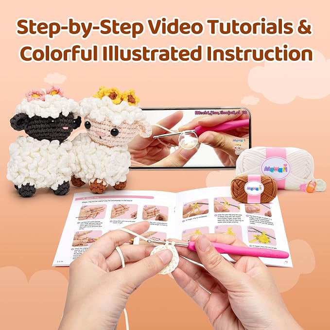 Mewaii Crochet Kit for Beginners Level 1 - Image 3